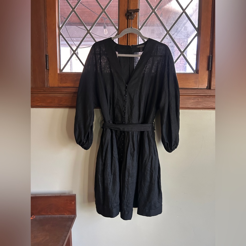 Banana Republic Black Long Sleeve Dress